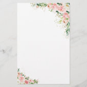 Blush Pink Rose Gold Vrijgezellenfeest spel (Achterkant)