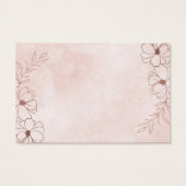 Blush Pink & Rose Gold Website RSVP Insérer des ca (Dos)