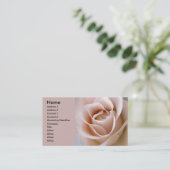 Blush Pink Rose Visitekaartje (Staand voorkant)