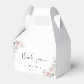 Blush Pink Roses Baby shower Favor Box Bedankdoosjes (Voorkant Zijde)