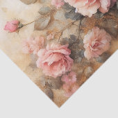 Blush Pink Roses  Decoupage Tissuepapier (Detail)