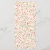 Blush Pink Roses Wedding Vintage Menus (Dos)