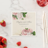 Blush Pink  Rozen Floral Wedding Servet (Insitu)