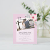 Blush Pink Sage Floral Weddenschap budget (Staand voorkant)