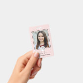 Blush Pink Script Logo Fotomake-up Badge (Handheld)