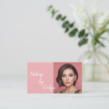 Blush Pink Script Social QR Code Photo Makeup