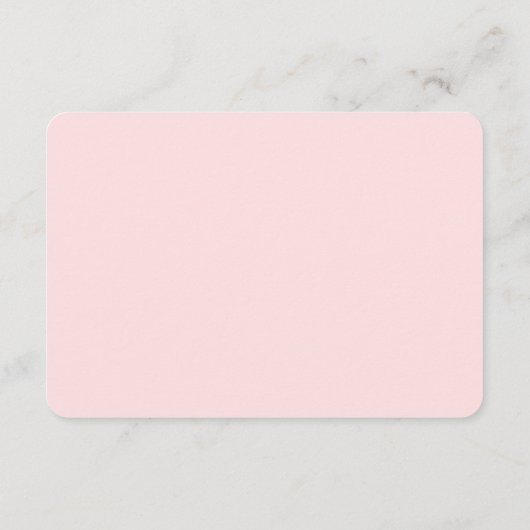 Blush Pink Simple Calligraphy Weddenschap Wishing  Informatiekaartje (Achterkant)