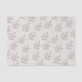 Blush Pink Small Business Minimalist Botanical  Tissuepapier (Voorkant)