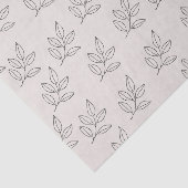 Blush Pink Small Business Minimalist Botanical  Tissuepapier (Detail)