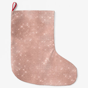Blush Pink Sparkle Grote Kerstsok