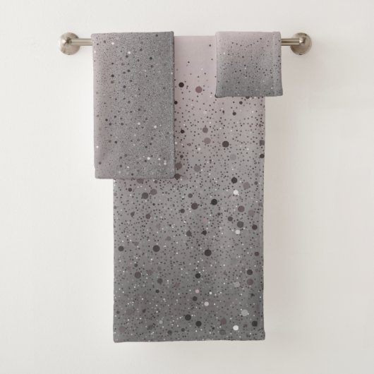 Blush Pink Sparkly Glitter Bad Handdoek (Insitu)