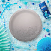 Blush Pink Sparkly Glitter Sweet 16 Birthday Party Papieren Bordje (Feest)