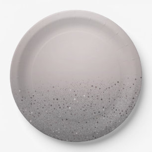 Blush Pink Sparkly Glitter Sweet 16 Birthday Party Papieren Bordje