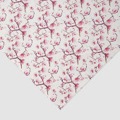 Blush Pink Spring Rustic Bohemian Floral Tissuepapier (Detail)