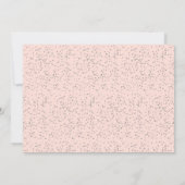 Blush Pink Stardust First Heilige Communfoto Bedankkaart (Achterkant)