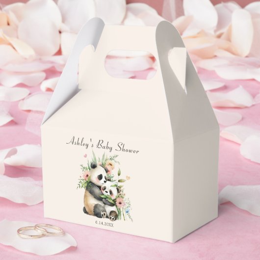 Blush Pink Teddy Bear Baby Meisje Douche Bedankdoosjes (Huwelijk)
