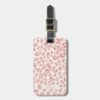 Blush Pink Trendy Leopard Pattern