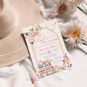 Blush Pink Une Nouvelle Invitation Baby shower Cha