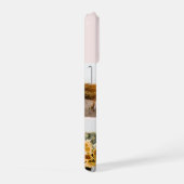 Blush Pink Watercolor Love Custom 4 Photo Collage  iPhone Hoesje (Rechterkant)