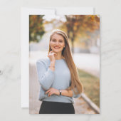 Blush Pink Watercolor Nursing Graduation Invitatio Kaart (Achterkant)