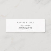 Blush Pink Waterverf Bloom Mini Visitekaartje (Achterkant)