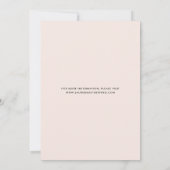 Blush Pink Waterverf Bloom Weddenschap Opslaan Dat Save The Date (Achterkant)