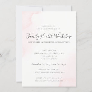 BLUSH PINK WATERVERF BRUSH STROKE WORKSHOP EVAL KAART