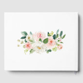 Blush Pink Waterverf Floral Wedding Gastenboek (Achterkant)