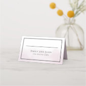 Blush Pink Waterverf Zwart Script Namen Datum (Voorkant)