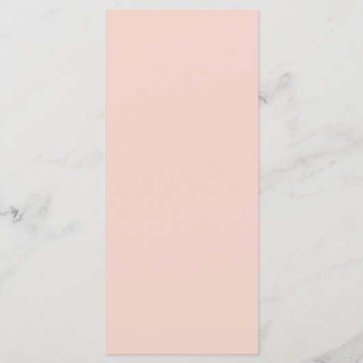 Blush Pink Wedding Menu (Achterkant)