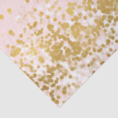 Blush Pink White Gold Confetti Sparkle Tissuepapier (Detail)