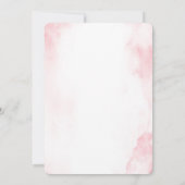 Blush pink with cross baptism  kaart (Achterkant)