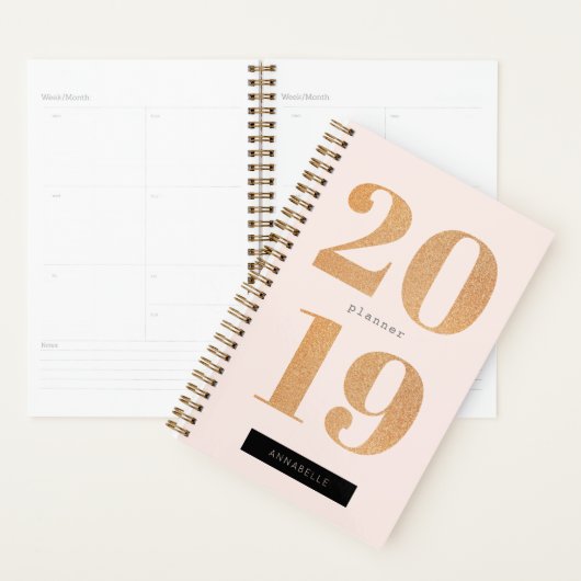 Blush Pink x Parties scintillant Rose Gold 2019 (Devant avec enveloppe)