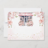 Blush Pink Ze is van de markt Vrijgezellenfeest Bedankkaart (Achterkant)