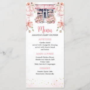 Blush Pink Ze is van de markt Vrijgezellenfeest Menu
