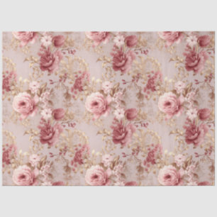  Blush pioenroos floral decoupage Tissuepapier