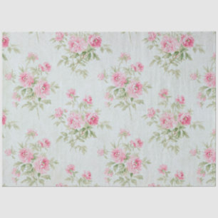 Blush pioenroos floral decoupage Tissuepapier