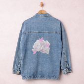 Blush Pioenrozen en Roze Vlinders Denim Jacket (Hangar)
