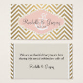 Blush Preppy Chevron Stripe Ancre marine moderne (Devant & derrière)