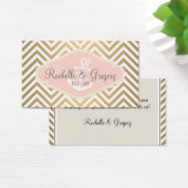 Blush Preppy Chevron Stripe Ancre marine moderne (Bureau)