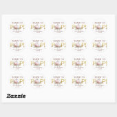 Blush Pumpkin Ready to Pop Baby Shower Sticker (Feuille)