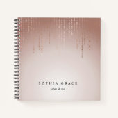 Blush Rain gepersonaliseerd Notitieboek (Voorkant)