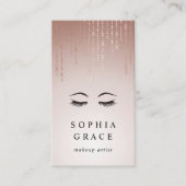 Blush Rain Makeup Artist Visitekaartje (Voorkant)