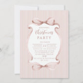 Blush Ribbon Christmas Kaart (Voorkant)