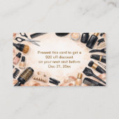 Blush Ribbon Hair Stylist Kortingskaartje (Achterkant)