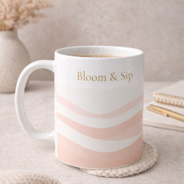 Blush Ripple White Classic Mug, 11 oz Koffiemok