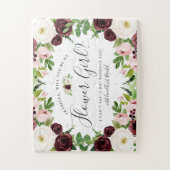 Blush Romance | Gepersonaliseerd worden Mijn Bloem Legpuzzel (Verticaal)