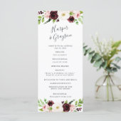 Blush Romance Mariage programme de cérémonie (Debout devant)