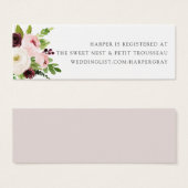 Blush Romance Registre des épouses Insérer des car (Devant & derrière)