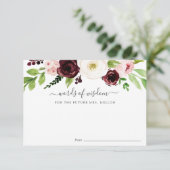 Blush Romance Vrijgezellenfeest Advice Kaart (Staand voorkant)